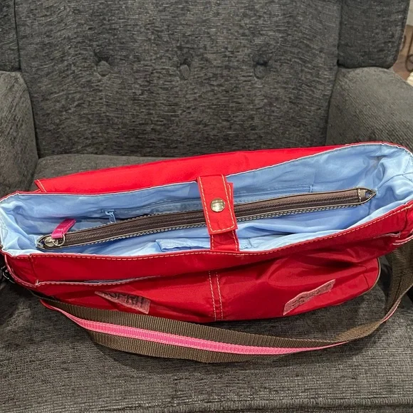 Esprit Vibrant Red Messenger Bag - Picture 4 of 11